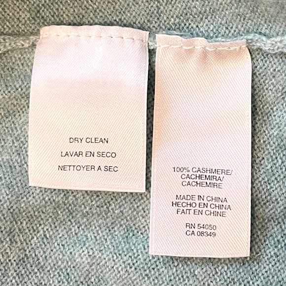 Jones New York Soft Green Cashmere Ruffled Cardigan - Picture 6 of 8